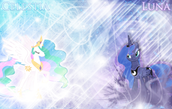 Size: 1900x1200 | Tagged: safe, artist:90sigma, artist:heart-of-stitches, artist:mlartspecter, imported from derpibooru, princess celestia, princess luna, alicorn, pony, female, mare, royal sisters, siblings, sisters, wallpaper