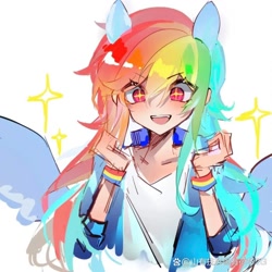 Size: 1080x1080 | Tagged: artist needed, source needed, useless source url, safe, imported from derpibooru, rainbow dash, human, humanized