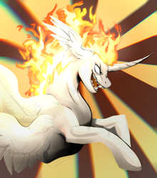 Size: 1670x1900 | Tagged: safe, artist:damayantiarts, imported from derpibooru, princess celestia, alicorn, pony, solo