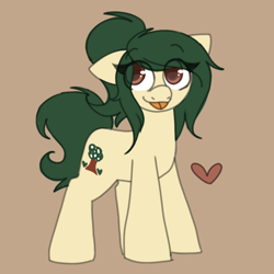 Size: 600x600 | Tagged: safe, artist:php193, imported from derpibooru, oc, oc only, oc:myrtle remedy, earth pony, pony, cute, female, mare, messy mane, solo, solo female