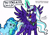 Size: 3196x2221 | Tagged: safe, artist:artistnjc, imported from derpibooru, opaline arcana, alicorn, pony, unicorn, spoiler:g5, abuse, angry, crying, curved horn, cutie mark, ethereal mane, fear, fire magic, g4 style, g5, horn, jewelry, misty brightdawn, mistybuse, my little pony: make your mark, necklace, redesign, scared, simple background, spread wings, traditional art, verbal abuse, wings, yelling, yellow eyes
