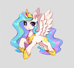 Size: 1200x1100 | Tagged: safe, artist:maytee, imported from derpibooru, princess celestia, alicorn, pony, digital art, simple background, solo, spread wings, wings