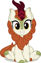 Size: 1974x3038 | Tagged: safe, artist:jhayarr23, imported from derpibooru, imported from twibooru, autumn blaze, kirin, sounds of silence, .svg available, awwtumn blaze, chest fluff, cloven hooves, cute, female, grin, hnnng, image, kirinbetes, leg fluff, looking at you, my little pony, simple background, sitting, smiling, smiling at you, solo, squee, svg, trace, transparent background, underhoof, vector, weapons-grade cute