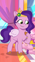 Size: 607x1080 | Tagged: safe, imported from derpibooru, screencap, pipp petals, pegasus, pony, bunnisi beauties, cropped, female, g5, mare, my little pony: tell your tale, solo