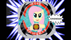 Size: 828x465 | Tagged: safe, artist:2025forever, imported from derpibooru, fluttershy, pegasus, kindness, pony rangers, power rangers, solo