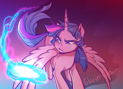 Size: 2871x2088 | Tagged: safe, artist:glacierclear, imported from derpibooru, twilight sparkle, alicorn, pony, female, flying, mare, solo, twilight sparkle (alicorn)