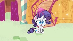 Size: 1920x1080 | Tagged: safe, imported from derpibooru, screencap, rarity, pony, unicorn, my little pony: pony life, princess probz, spoiler:pony life s01e01, female, horn, mare, solo