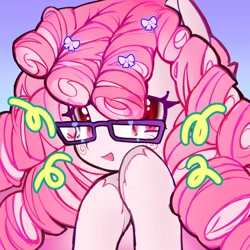 Size: 2000x2000 | Tagged: safe, artist:whyomnichan, oc, oc only, pony, bust, female, glasses, mare, solo