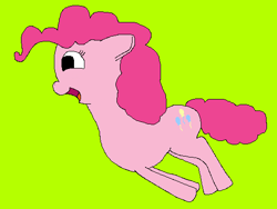 Size: 527x397 | Tagged: safe, artist:jittermouse, imported from derpibooru, pinkie pie, earth pony, pony, happy, jumping, ms paint, solo