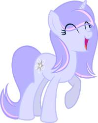 Size: 2183x2746 | Tagged: safe, artist:silverswirls15, imported from derpibooru, oc, oc:silver swirls, pony, unicorn, eyes closed, female, horn, mare, raised hoof, simple background, solo, transparent background, vector