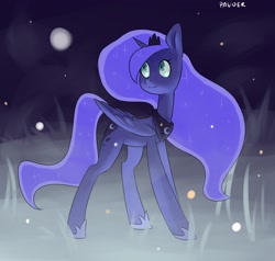 Size: 2560x2435 | Tagged: safe, artist:pavoek, imported from derpibooru, princess luna, alicorn, commission, commissioner:shaddar, simple background, solo