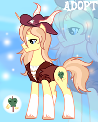 Size: 1280x1591 | Tagged: safe, artist:vi45, imported from derpibooru, oc, earth pony, pony, clothes, hat, male, solo, stallion, vest