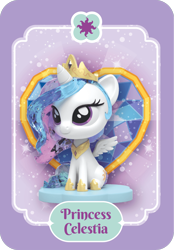 Size: 840x1206 | Tagged: safe, imported from derpibooru, princess celestia, alicorn, pony, female, hoof shoes, horn, jewelry, kwistal fwenz, mare, merchandise, official, peytral, princess shoes, regalia, sitting, smiling, solo, spread wings, tail, toy, wings