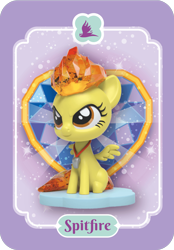 Size: 840x1206 | Tagged: safe, imported from derpibooru, spitfire, pegasus, pony, female, kwistal fwenz, mare, merchandise, mighty jaxx, official, sitting, solo, spread wings, tail, toy, whistle, whistle necklace, wings