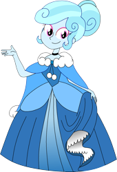 Size: 1167x1716 | Tagged: safe, artist:rarity525, imported from derpibooru, oc, oc only, oc:jemima sparkle, human, equestria girls, cape, cinderella, clothes, dress, female, gown, looking at you, petticoat, princess, princess costume, princess dress, smiling, smiling at you, solo