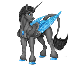 Size: 1280x1102 | Tagged: safe, artist:charlotte38, imported from derpibooru, oc, alicorn, pony, alicorn oc, horn, leonine tail, male, nudity, sheath, simple background, solo, stallion, tail, transparent background, wings