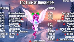 Size: 1919x1079 | Tagged: safe, imported from derpibooru, pony, pony town, pony town events, rave for the house of belles, the winter rave 2024