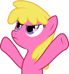 Size: 3261x3494 | Tagged: safe, artist:firlin123, cherry berry, earth pony, pony, :c, >:c, angry, background pony, female, frown, grumpy, mare, rainbowshining, raised hooves, reaction image, show accurate, simple background, solo, transparent background, upset, vector