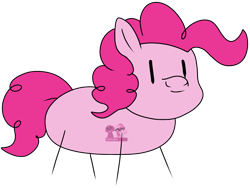 Size: 1919x1440 | Tagged: safe, artist:yourboimario, imported from derpibooru, pinkie pie, earth pony, pony, 1000 hours in ms paint, female, mare, simple background, smiley face, solo, transparent background