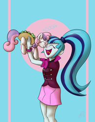 Size: 2160x2777 | Tagged: safe, artist:jorobro, imported from derpibooru, sonata dusk, sweetie belle, human, pony, unicorn, equestria girls, boop, cute, diasweetes, female, filly, foal, food, horn, ponies in food, pun, sonatabetes, sonataco, taco, taco belle, taco suit, that girl sure loves tacos, that pony sure does love tacos, that siren sure does love tacos