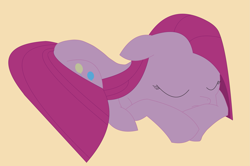 Size: 2413x1604 | Tagged: safe, artist:kraft, imported from twibooru, pinkie pie, beige background, eyes closed, floppy ears, image, pinkamena diane pie, png, prone, sleeping