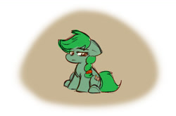 Size: 1163x769 | Tagged: safe, artist:zutcha, imported from derpibooru, oc, oc only, oc:lonely day, earth pony, pony, female, floppy ears, lidded eyes, looking down, mare, sitting, solo