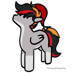 Size: 3000x3000 | Tagged: safe, artist:purple wingshade, imported from derpibooru, oc, oc only, oc:primaryforce, pegasus, pony, christmas, hat, holiday, male, santa hat, solo, stallion