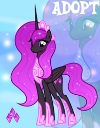 Size: 1280x1639 | Tagged: safe, artist:vi45, imported from derpibooru, oc, alicorn, pony, adoptable, female, mare, solo