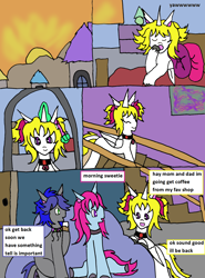 Size: 1330x1801 | Tagged: safe, artist:ask-luciavampire, imported from derpibooru, oc, alicorn, earth pony, pony, comic, remake, tumblr