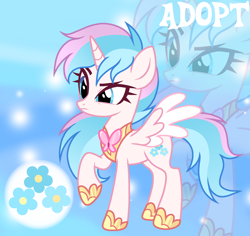 Size: 1280x1206 | Tagged: safe, artist:vi45, imported from derpibooru, oc, alicorn, pony, adoptable, female, mare, solo