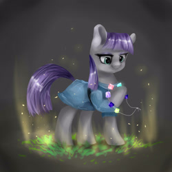 Size: 3000x3000 | Tagged: safe, artist:katemaximova, imported from derpibooru, maud pie, earth pony, pony, maud pie (episode), candy, female, food, jewelry, mare, my little pony, necklace, raised hoof, rock candy, rock candy necklace, solo