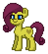 Size: 196x220 | Tagged: safe, imported from derpibooru, oc, oc only, oc:sweet caramel olive pie, pony, pony town, parent:caramel, parent:pinkie pie, parents:carapie