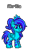 Size: 192x328 | Tagged: safe, artist:princess ice color twinkle, imported from derpibooru, oc, oc only, merpony, pegasus, pony, pony town, bangs, blue body, closed mouth, folded wings, pegasus oc, pony town oc, ponytail, purple eyes, purple mane, simple background, wings