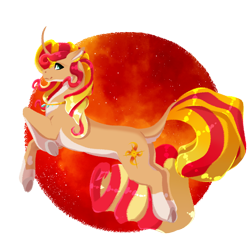 Size: 2000x2000 | Tagged: safe, artist:oneiria-fylakas, imported from derpibooru, sunset shimmer, pony, unicorn, horn, solo