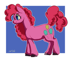 Size: 1302x1062 | Tagged: safe, artist:lawkbutt, imported from derpibooru, pinkie pie, earth pony, pony, pink, pinkamena diane pie, solo