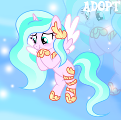 Size: 1280x1272 | Tagged: safe, artist:vi45, imported from derpibooru, oc, alicorn, pony, adoptable, female, mare, solo