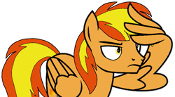 Size: 765x422 | Tagged: safe, artist:noi kincade, imported from derpibooru, oc, oc:firey ratchet, pegasus, male, salute, simple background, solo, transparent background