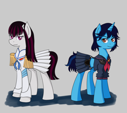 Size: 1280x1138 | Tagged: safe, artist:askwintergraphitepony, imported from derpibooru, oc, oc:winter graphite, pony, unicorn, clothes, costume, female, horn, mare, nightmare night costume, ryuko matoi, satsuki kiryuin