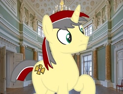 Size: 3221x2443 | Tagged: safe, artist:fedya_1991_i, imported from derpibooru, oc, unicorn, castle, horn, male, museum, ochit horton, tourist