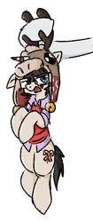 Size: 300x717 | Tagged: safe, artist:muffinz, imported from derpibooru, oc, oc only, oc:peppermint punch, earth pony, pony, annoyed, glasses, grabbed, hat, ponified, scout (tf2), simple background, solo, team fortress 2, white background