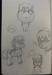 Size: 2771x3978 | Tagged: safe, artist:ponerr, imported from derpibooru, oc, oc:dusty eclipse, bat pony, bat pony oc, bat wings, colt, doodle, ear fluff, foal, low effort, male, signature, sketch, sketch dump, wings