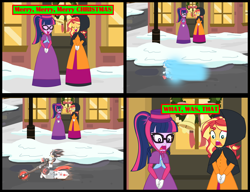 Size: 11000x8454 | Tagged: safe, artist:cartoonmasterv3, imported from derpibooru, sci-twi, sunset shimmer, twilight sparkle, human, equestria girls, advent calendar, caroling, christmas, christmas 2024, clothes, comic, crossover, dress, gown, holiday, long dress, long skirt, shadow the hedgehog, skirt, sonic the hedgehog, sonic the hedgehog (series), victorian, victorian dress