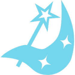 Size: 500x500 | Tagged: safe, imported from derpibooru, trixie, derpibooru, community related, cutie mark, cutie mark only, derpibooru logo, favicon, icon, logo, meta, no pony, picture for breezies, simple background, stars, transparent background, vector, wand