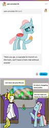 Size: 1180x3071 | Tagged: safe, artist:ask-luciavampire, imported from derpibooru, ocellus, oc, alicorn, changeling, pony, ask, tumblr