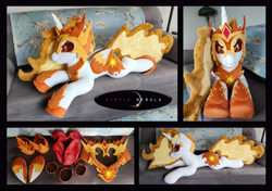 Size: 5496x3872 | Tagged: safe, artist:purplenebulastudios, imported from derpibooru, daybreaker, pony, irl, photo, plushie, solo