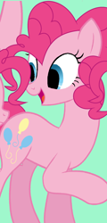 Size: 1068x2232 | Tagged: safe, artist:pinkiepartypiepiety, imported from derpibooru, pinkie pie, female, no pupils, solo