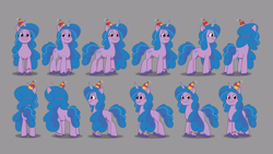 Size: 4096x2303 | Tagged: safe, imported from derpibooru, izzy moonbow, pony, unicorn, spoiler:g5, spoiler:my little pony: tell your tale, spoiler:tyts02e28, bracelet, enchantment under the sea, female, g5, hat, horn, jewelry, mare, my little pony: tell your tale, official, party hat, smiling, solo, toon boom, turnaround, unshorn fetlocks