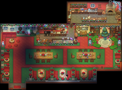 Size: 938x694 | Tagged: safe, imported from derpibooru, pony, pony town, christmas, hearths warming social, holiday, kitchen, map, merry christmas, no pony, pony town events