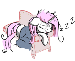 Size: 929x760 | Tagged: safe, artist:anonymous, imported from derpibooru, princess celestia, alicorn, pony, blanket, drawthread, female, lying down, mare, onomatopoeia, pink mane, pink-mane celestia, requested art, salivating, simple background, sleeping, solo, sound effects, unkempt mane, white background, zzz