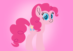 Size: 2456x1740 | Tagged: safe, artist:mlplary6, imported from derpibooru, pinkie pie, female, pink background, simple background, solo